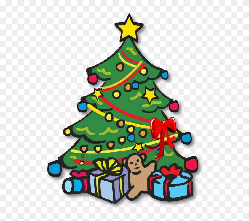Christmas Tree Black And White Xmas Tree Clip Art Christmas - Xmas Tree Clipart Hd - Png Download