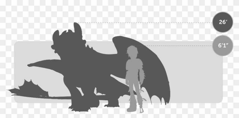 Train Your Dragon Toothless Size Clipart #1133827