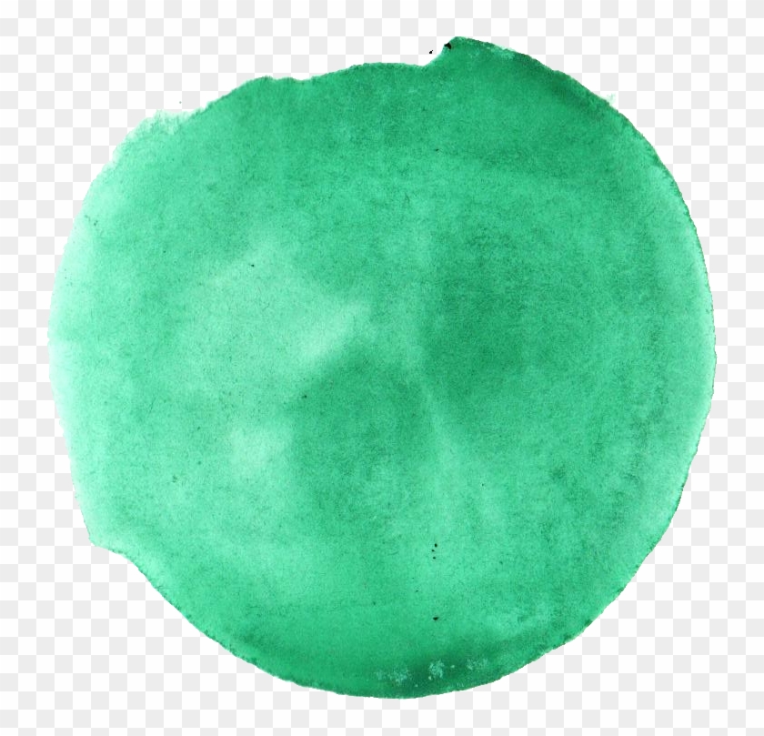 Free Download - Green Watercolor Stain Png Clipart
