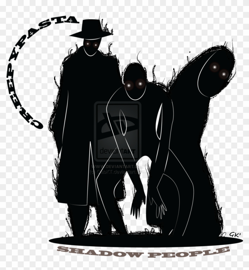 Slender Man Clipart Animated - Creepypasta Shadow People - Png Download