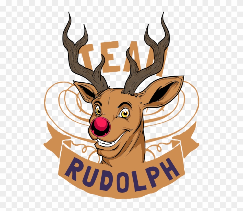 Team Rudolph - Cartoon Clipart #1134472