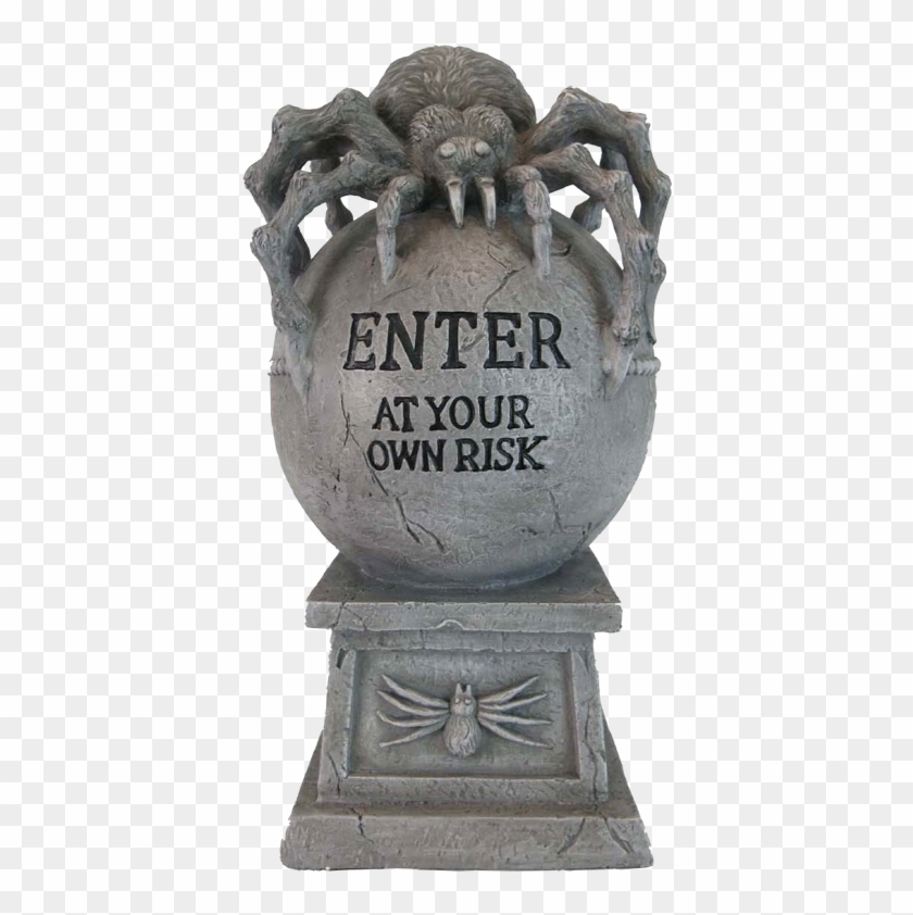 Png Freeuse Library Boo Gleech Spider Warning Statue - Target Tombstone Halloween Clipart