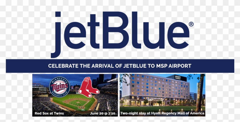 Jetblue Arrives At Msp - Jet Blue Airlines Logo Clipart #1134603