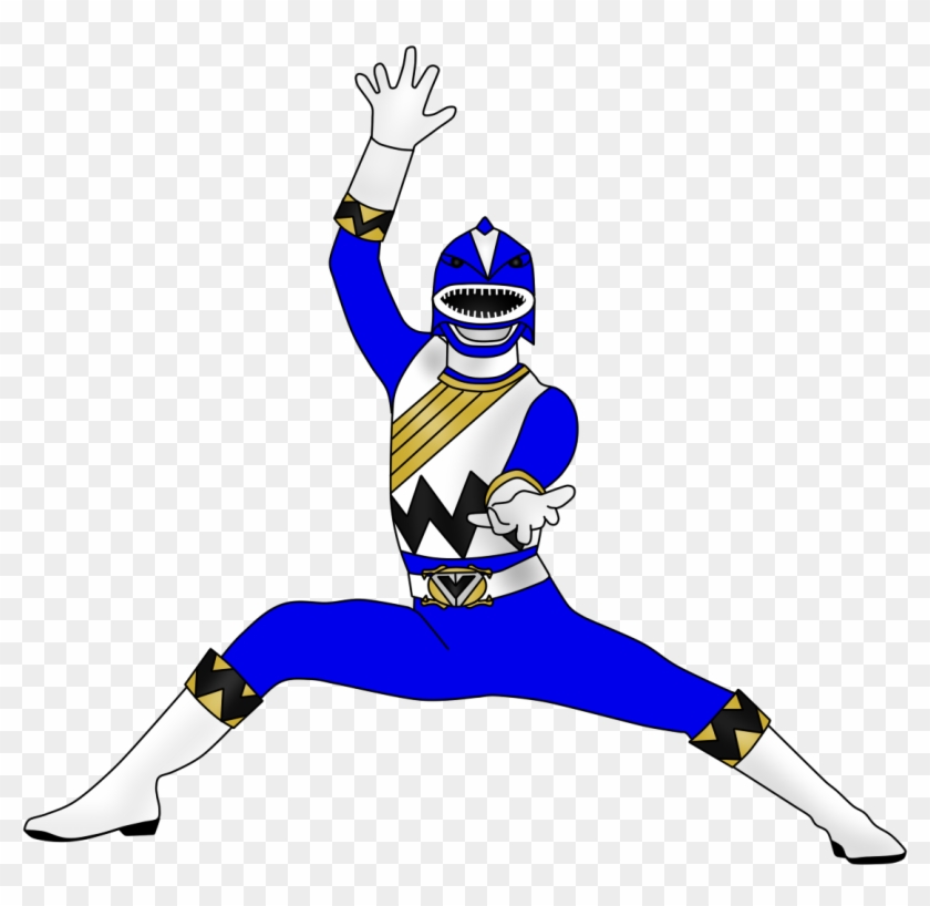 Power Rangers Clipart Blue - Blue Power Ranger Png Transparent Png #1134706