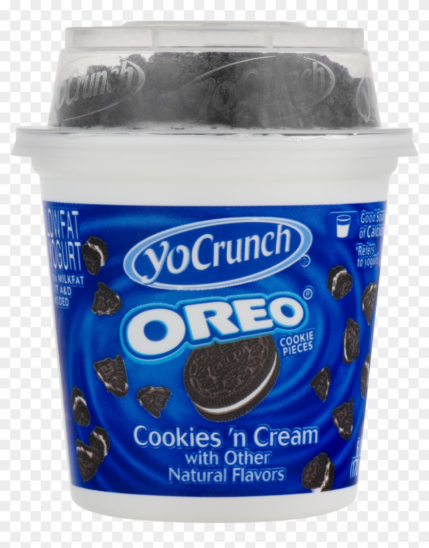 Yocrunch® Lowfat Yogurt Cookies 'n Cream With Oreo® - Oreo Yogurt Clipart #1134792