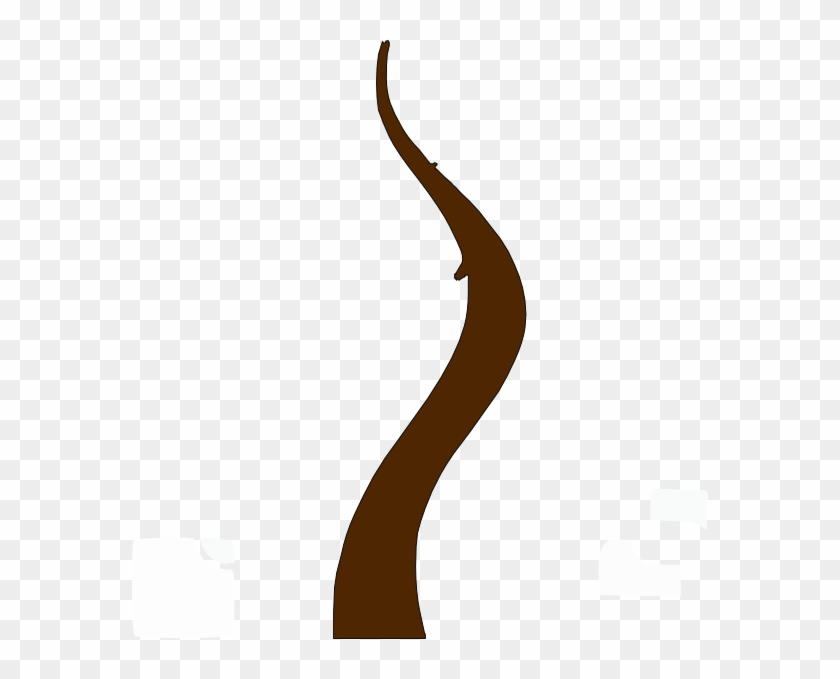 Brown Curvy Tree Trunk Clip Art At Clker - Tree Trunk Clipart Png Transparent Png