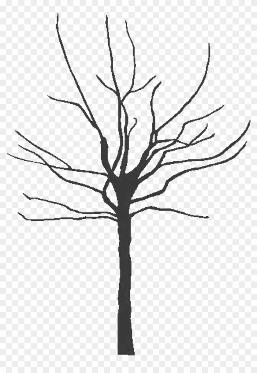 Com Tree Black 300dpi Copy Pluspng - Clip Art Trees Black And White Transparent Png #1135226