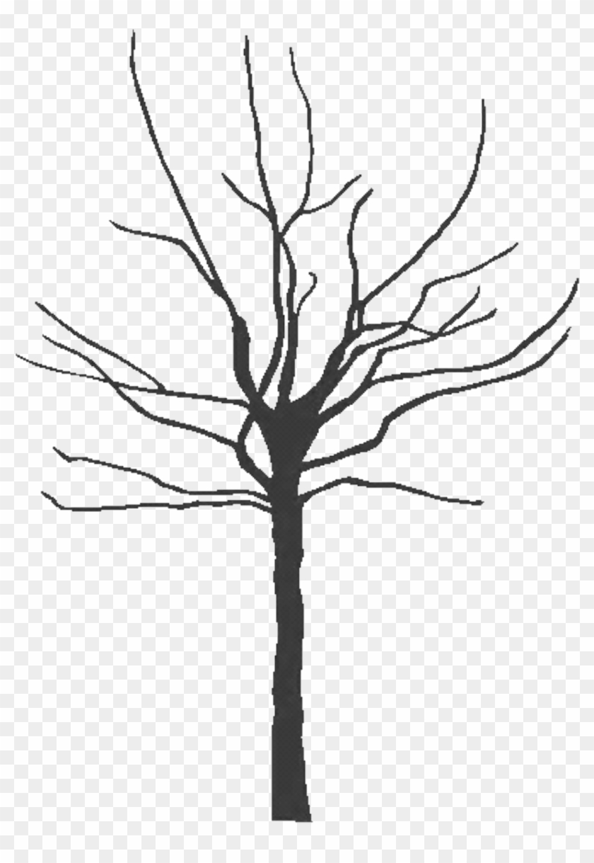Com Tree Black 300dpi Copy Pluspng - Clip Art Trees Black And White Transparent Png