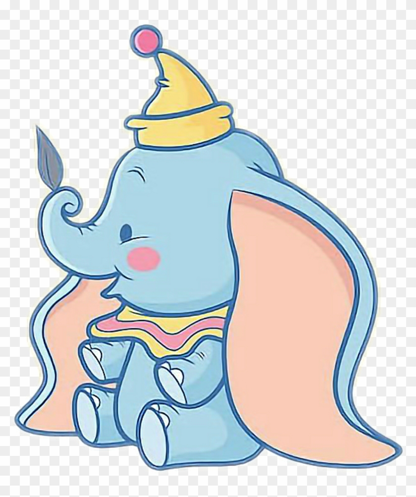 Baby Sticker - Dumbo Kawaii Clipart #1135702