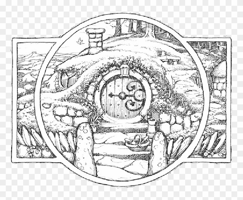 Hobbit Hole - Hobbit Illustrations Clipart #1136030