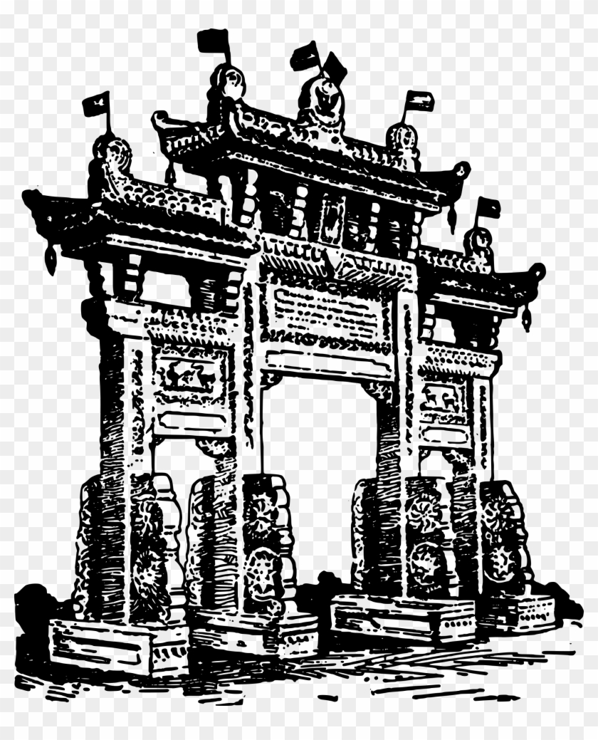 This Free Icons Png Design Of Chinatown Gate Clipart #1136243