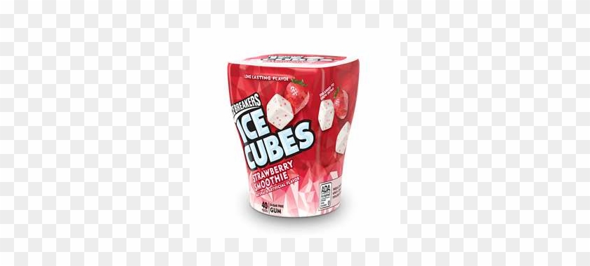 Ice Breakers Ice Cubes Strawberry Smoothie Gum, 40-piece - Juicebox Clipart #1136637