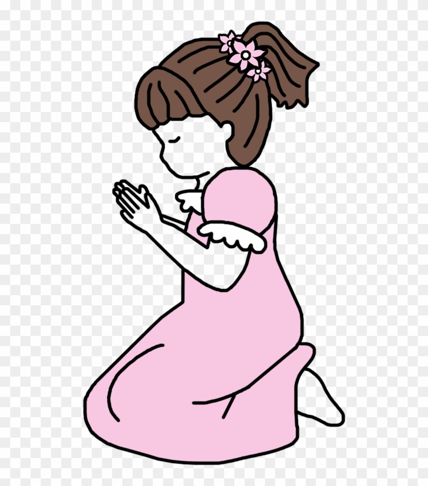 Praying Girl Christian Religious Prayer Plaque Gift - Christian People Praying Png Clipart #1136747