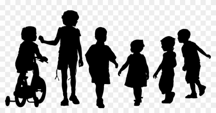 Free Png Download Children Walking Png Png Images Background - Kids Silhouette Png Clipart #1137577
