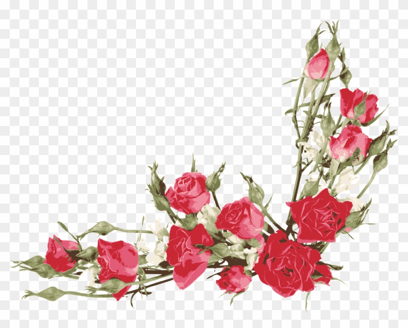 Vector Library Flower Bouquet Clip Art Red Transprent - Vektor Bunga Mawar Cdr - Png Download #1138404
