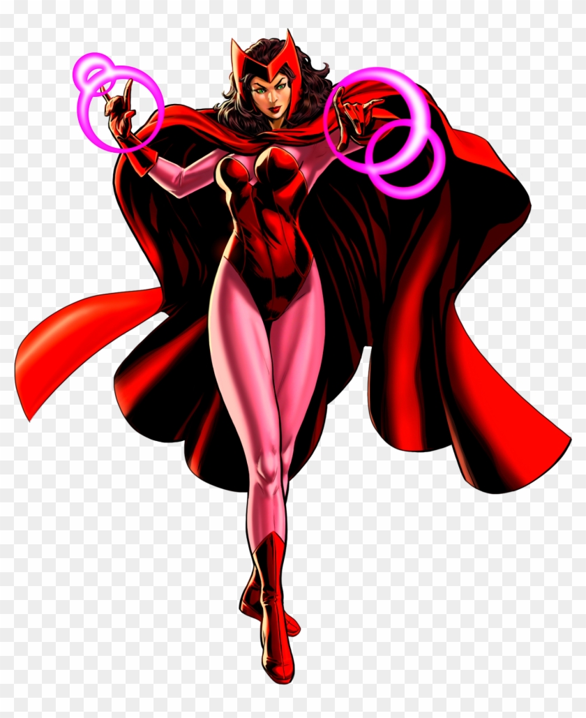 Scarlet Witch Transparent Background - Scarlet Witch Comic Png Clipart