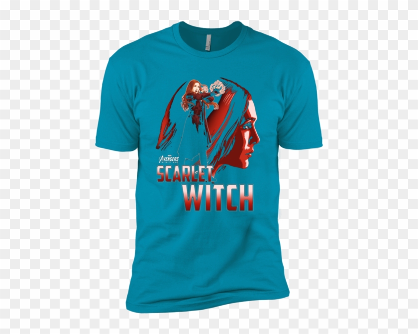 Marvel Infinity War Scarlet Witch Profile Premium T - Shirt Clipart #1138825