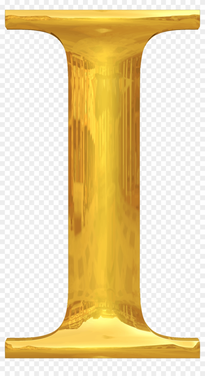 Big Image - Letter I Clipart Gold - Png Download