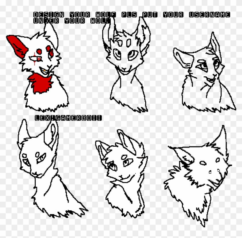 Design Your Wolf - Cartoon Clipart #1140291