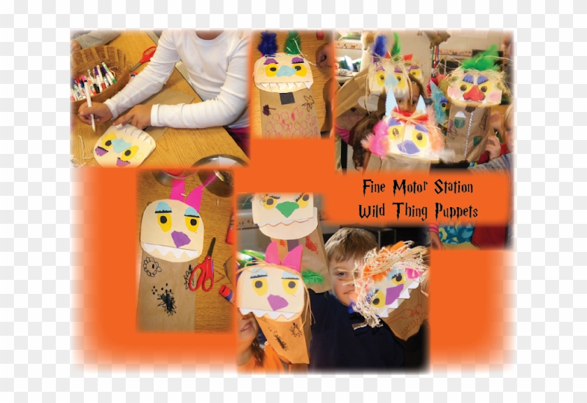 At The Fine Motor Station We Put Together A Puppet - Collage Clipart #1140528