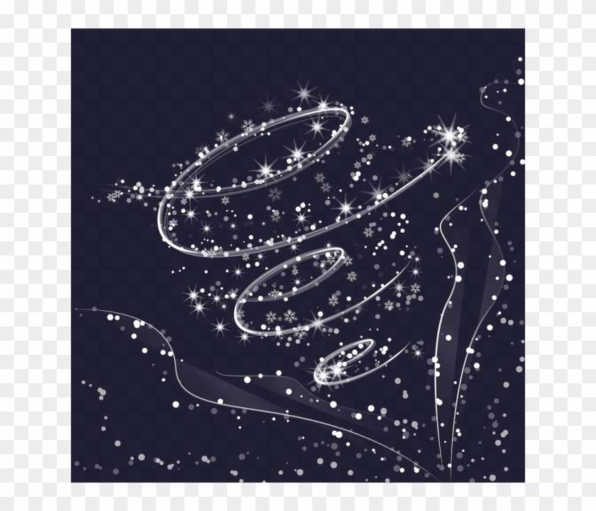 Blue Snowflake Background - Headpiece Clipart