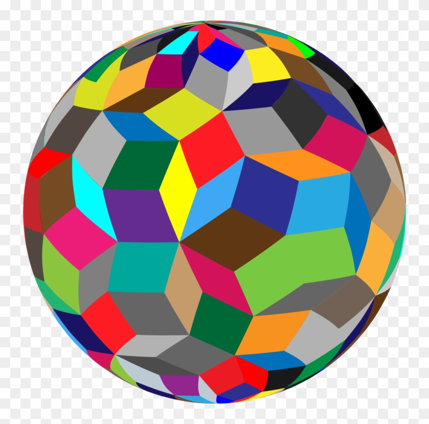 Sphere Spherical Geometry Three-dimensional Space Triangle - Sphere Geometry Clipart #1140963