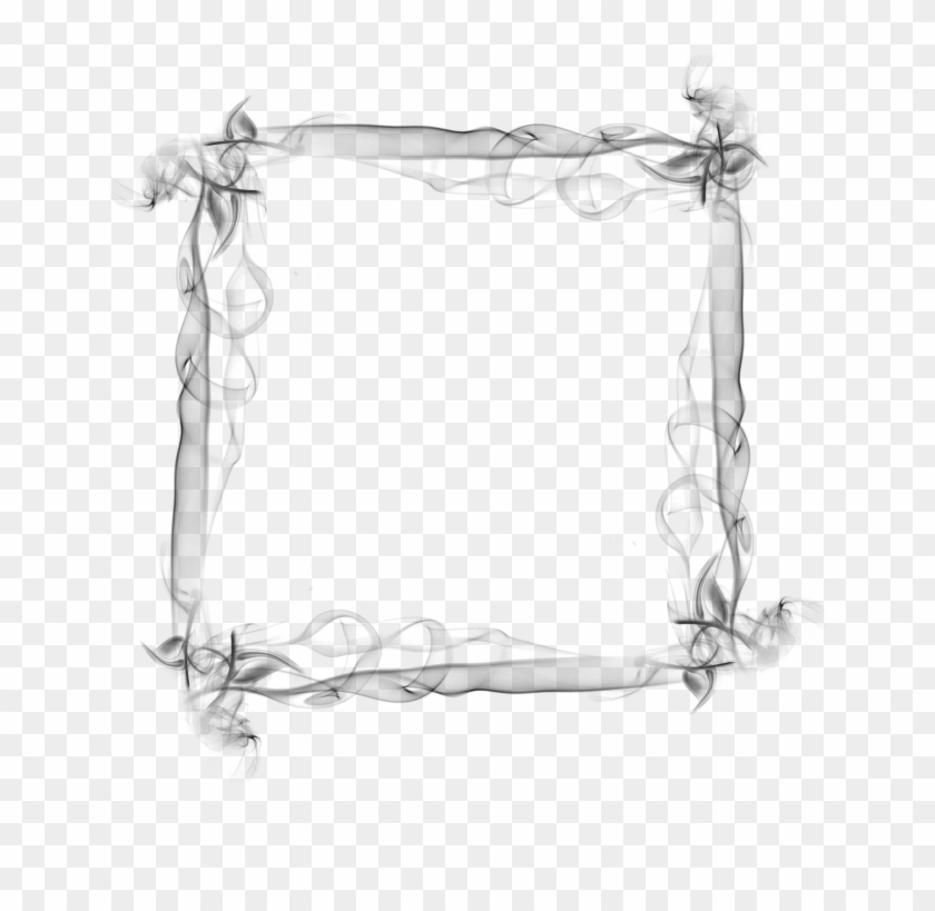 Smoke Ink Border Element Png And Psd - Psd Clipart