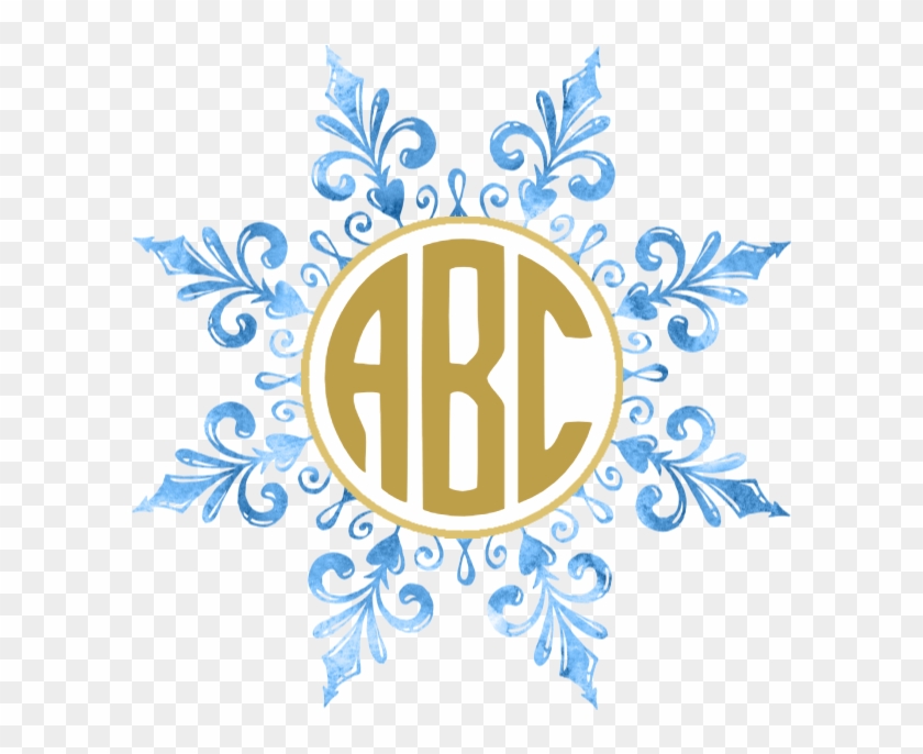 Free Custom Snowflake Monogram - Pumpkin Monogram Svg Free Clipart
