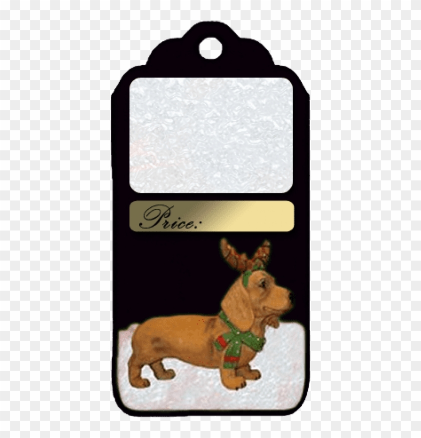 Free Png Best Stock Photos Christmas Dog Frame Black - Dachshund Clipart #1141246