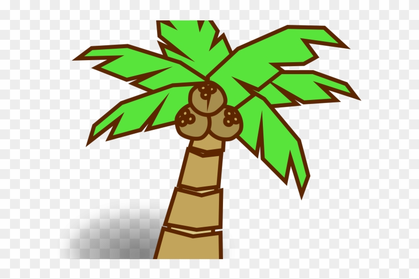 Jungle Clipart Vines - Coconut Tree Cartoon - Png Download