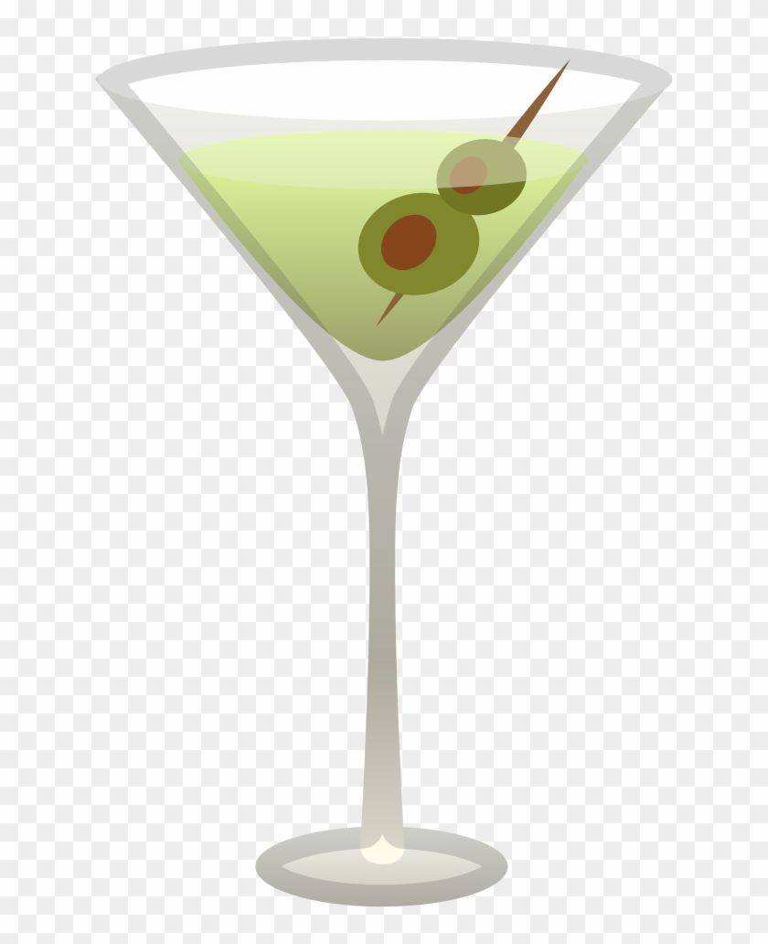 Cocktail Glass Icon - Martini Emoji Clipart