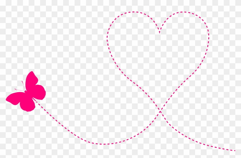 Heart Trail Clipart - Vuelo De Mariposa Png Transparent Png #1142133