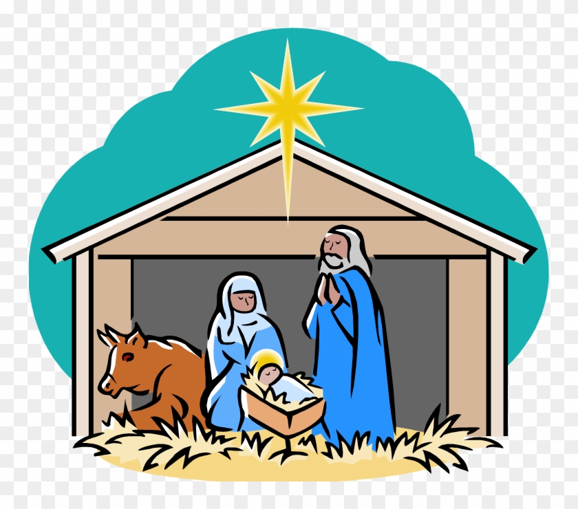 756 X 660 3 - Christmas Jesus Birth Clipart - Png Download