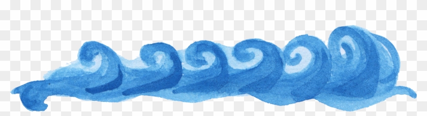 Free Download - Water Wave Watercolor Png Clipart