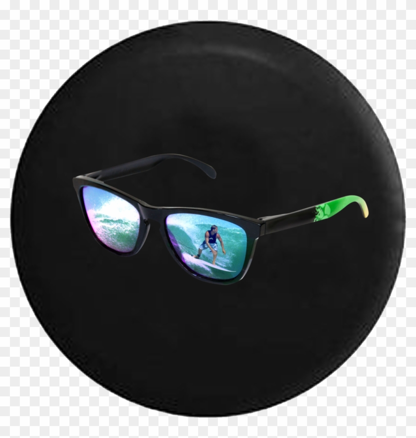 Ocean Wave Surfing Sunglasses Clipart