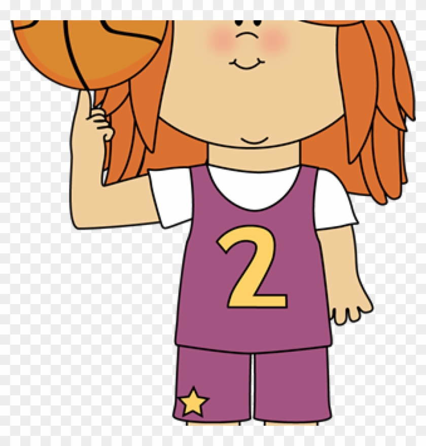 Royalty Free Girl Techflourish Collections Girls Clip - Girl Basketball Clip Art - Png Download