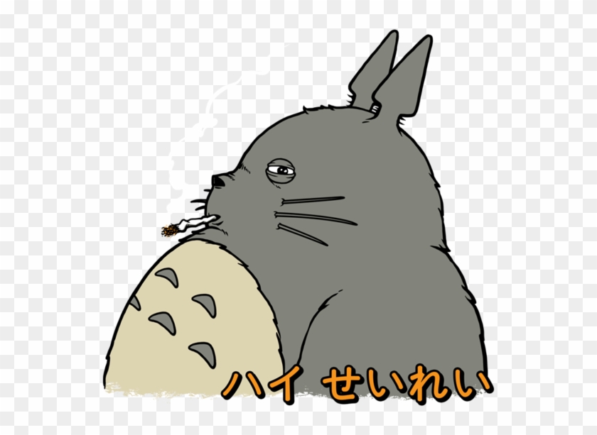 My Stoned Neighbor Totoro T-shirt At Teepublic - Cartoon Clipart #1142724