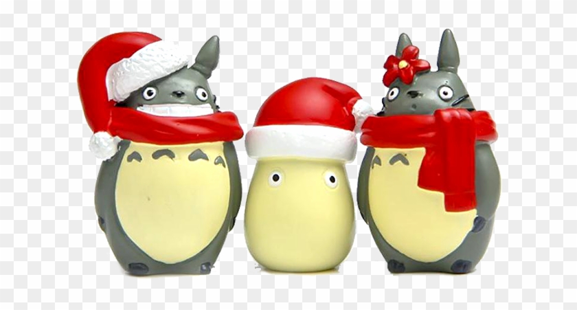 Kawaii Resin Totoro Christmas Edition Lovers Scarf - Studio Ghibli Christmas Clipart