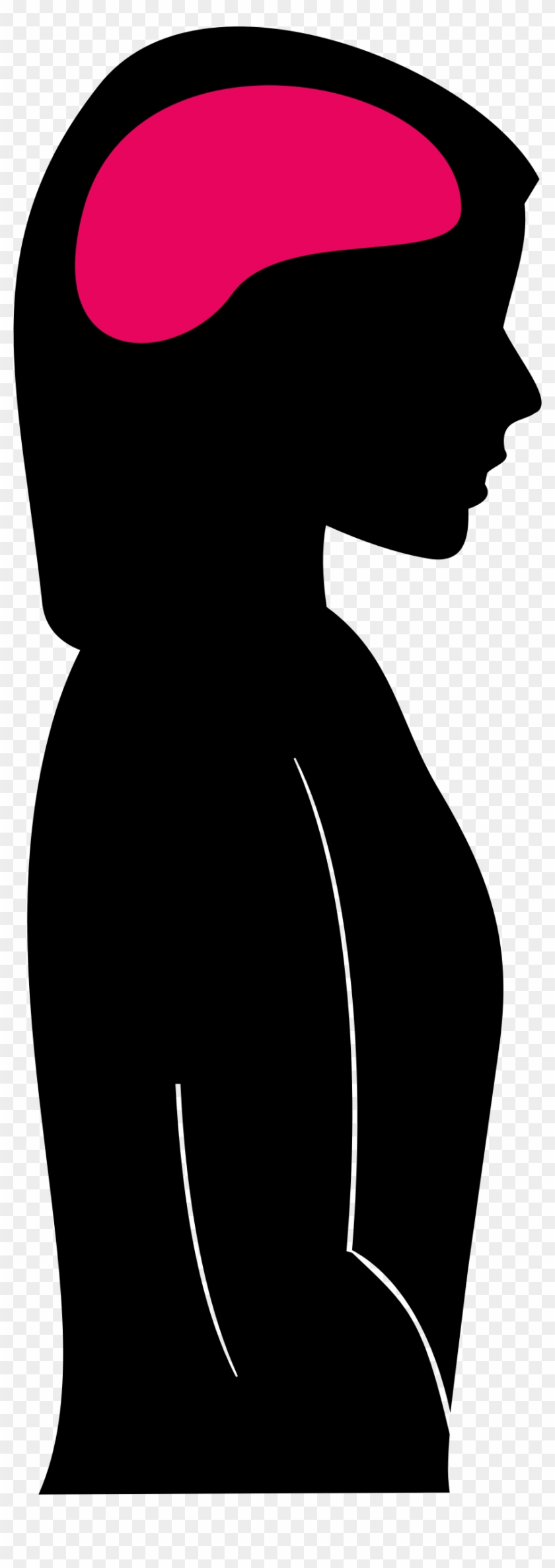 Brain In Head Clipart - Women Brain Png Transparent Png