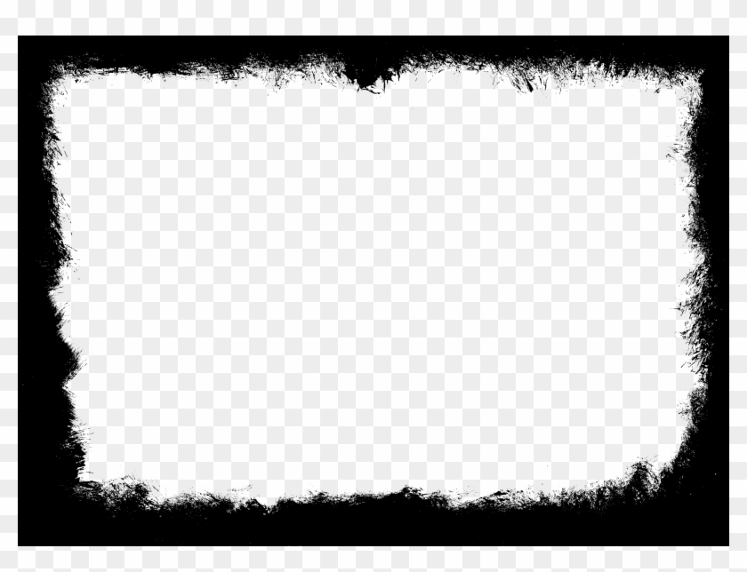 8 Grunge Frame Png Vol - Monochrome Clipart #1143323