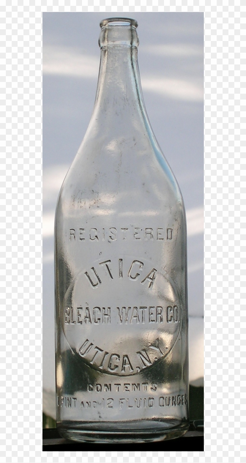 Utica Bleach Water Co - Glass Bottle Clipart #1143441