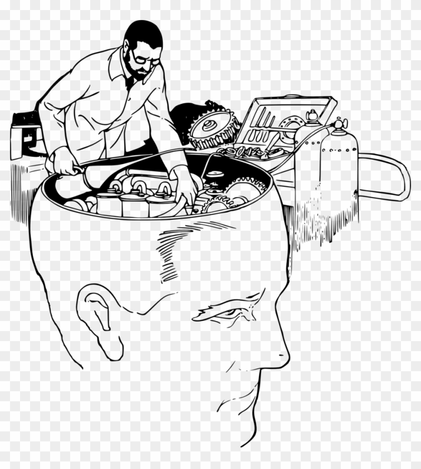 Fixing A Brain - Short Term Memory Drawing Clipart #1143491