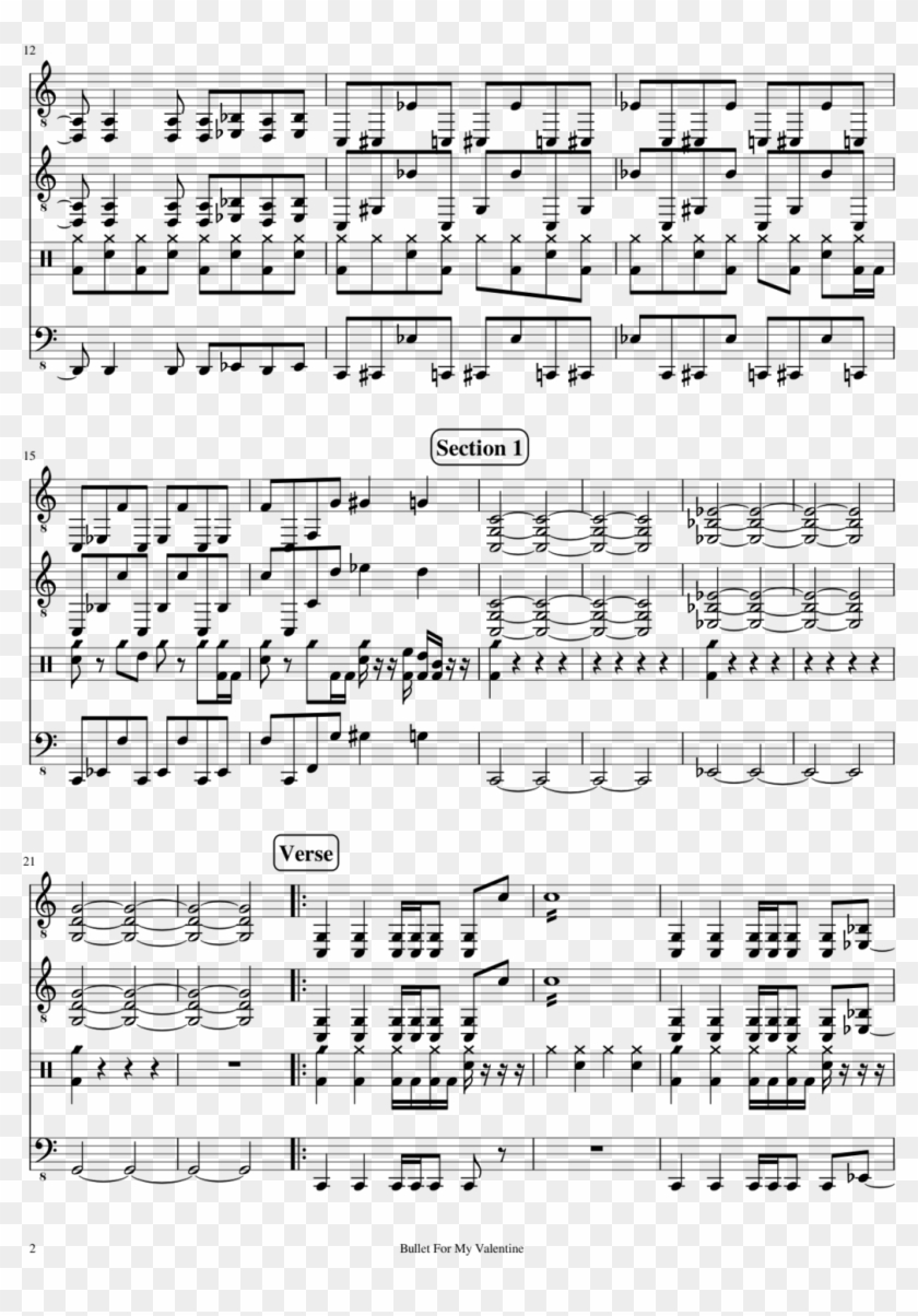 Hand Of Blood Slide, Image - Sheet Music Clipart