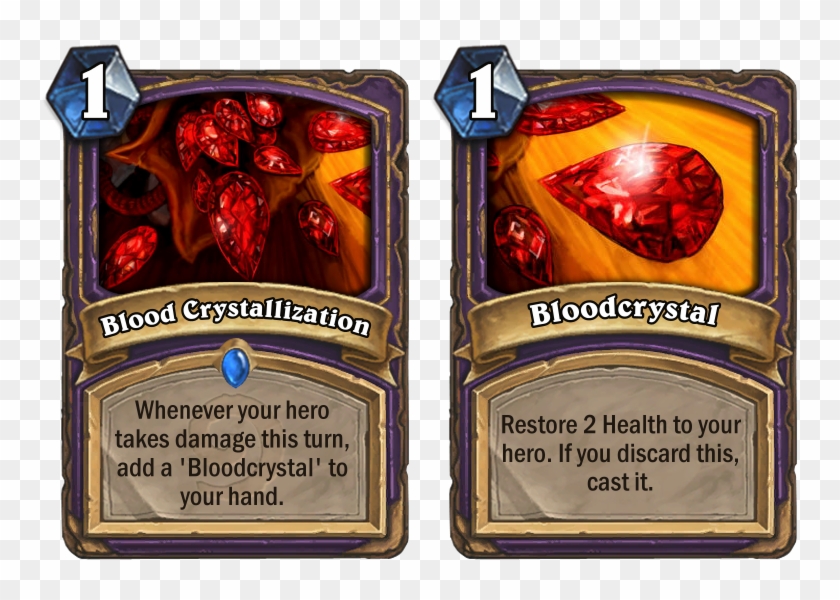 Blood Crystallization - Sexy Hearthstone Card Clipart #1144174