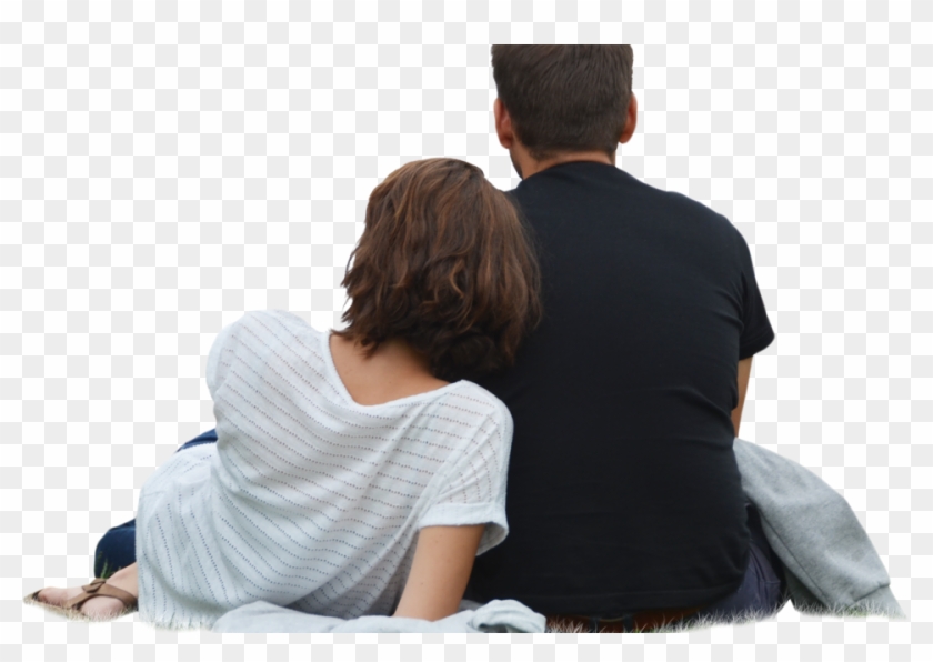 Couple Sitting Back Png Clipart #1144244