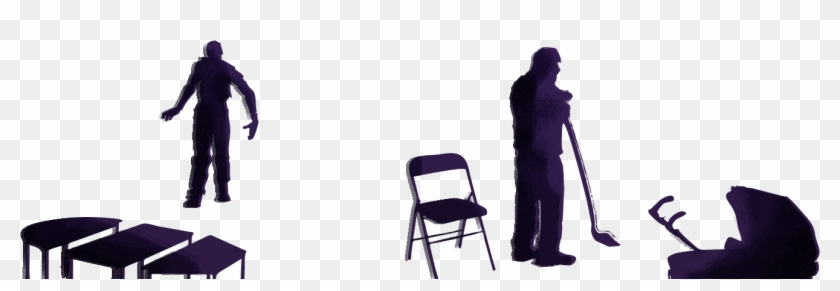Battle Of The Bots - Silhouette Clipart #1144478