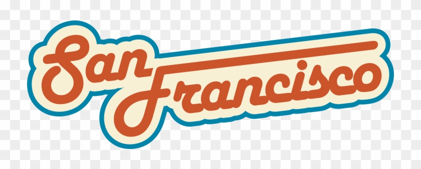 San Francisco Retro Sign Png - Graphic Design Clipart