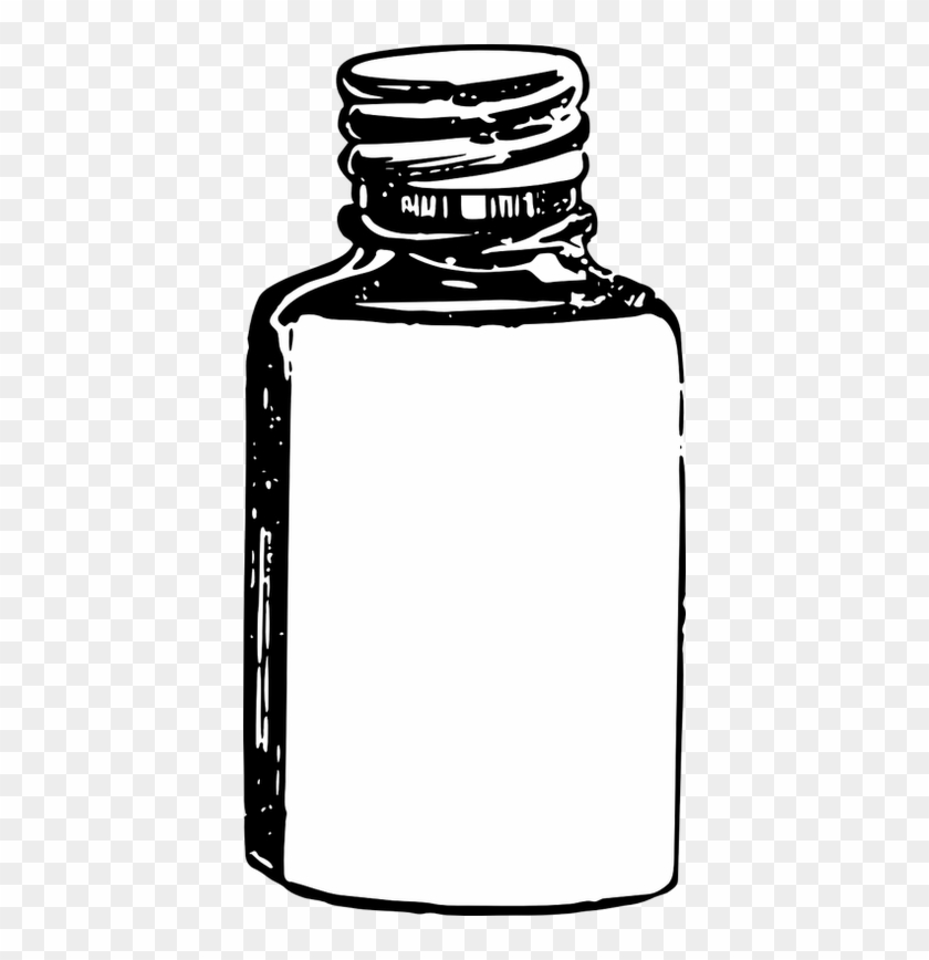 Retro Clipart Transparent - Old Medicine Bottle Clipart - Png Download