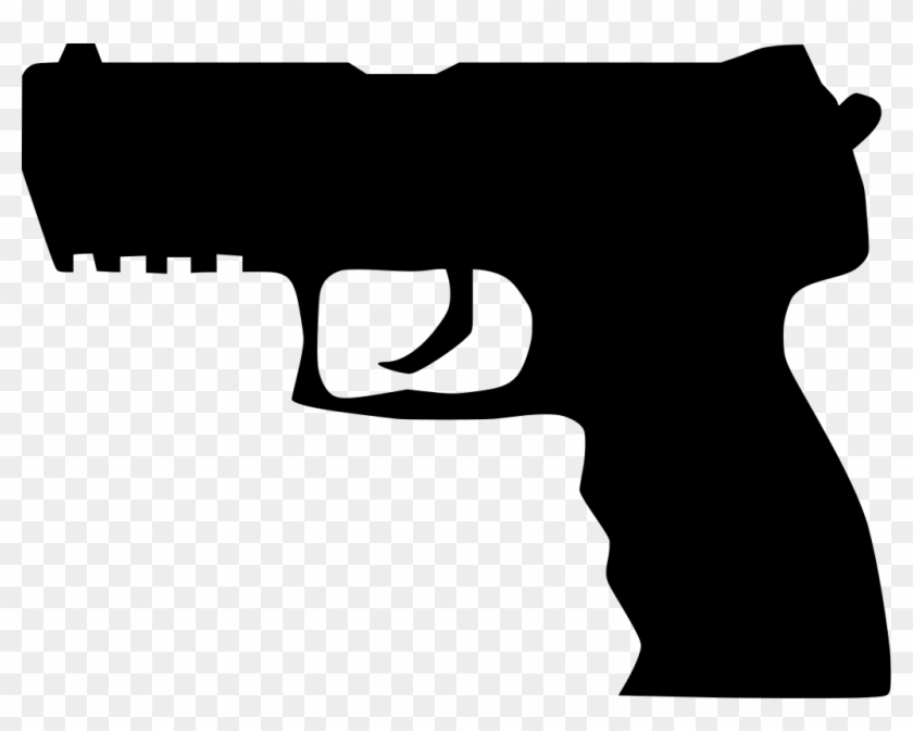 Download Png - Pistol Silhouette Png Clipart #1145011
