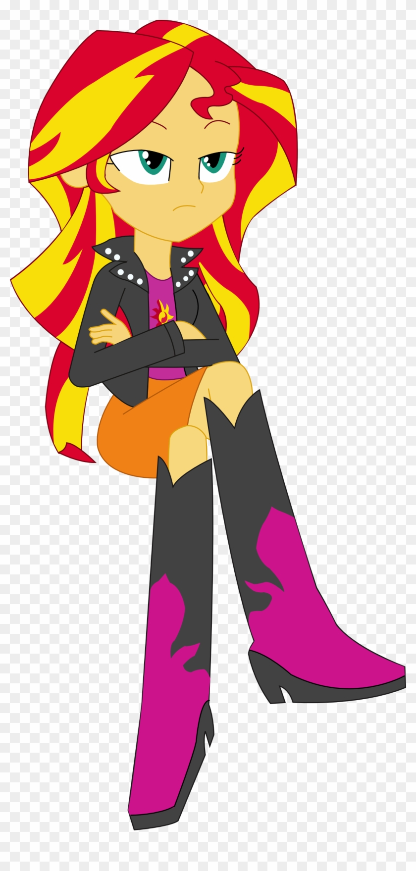 Loli Is For Hug Not For Fug - Equestria Girls Sunset Shimmer Sitting Clipart